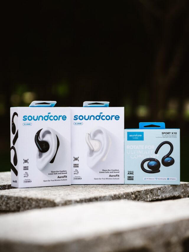For the movers, doers, and everyday hustlers.
The Soundcore AeroFit keeps you alert while you move — perfect for morning commutes, outdoor runs, or casual walks.
And when it’s gym time, the Soundcore Sport X10 stays locked in no matter how intense it gets.
Two earbuds, one mission: keep you moving.

Available now at Pletts Electronics — come check out which one fits your lifestyle best!